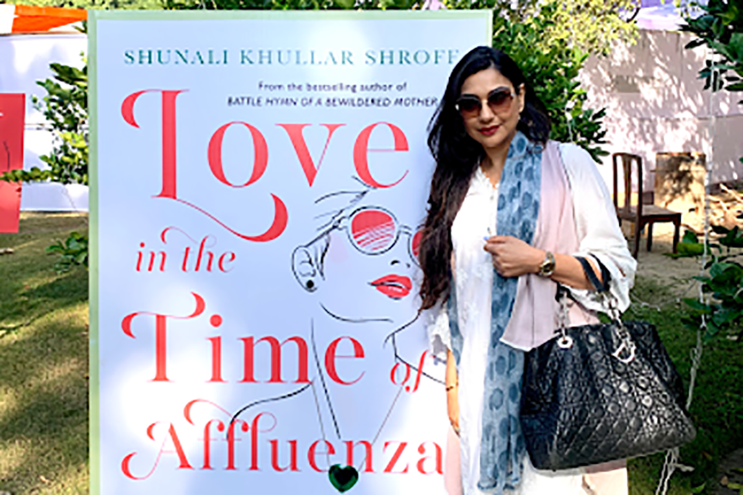 Shunali Khullar Shroff at the book launch of Love in the time of Affluenza in Mumbai
